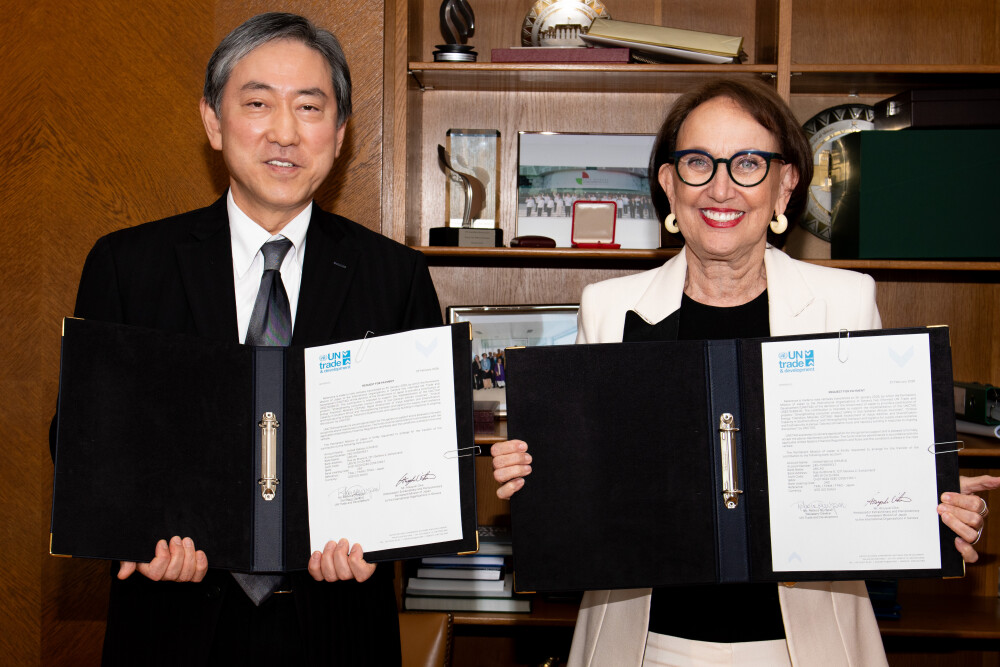 Signing Ceremony with the Government of Japan